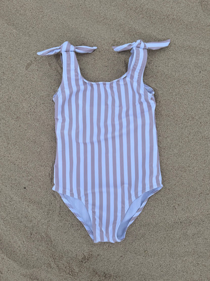 STRIPE ONE PIECE BIEGE FOR KIDS AND TODDLERS