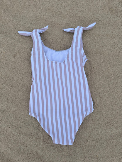 STRIPE ONE PIECE BIEGE FOR KIDS AND TODDLERS