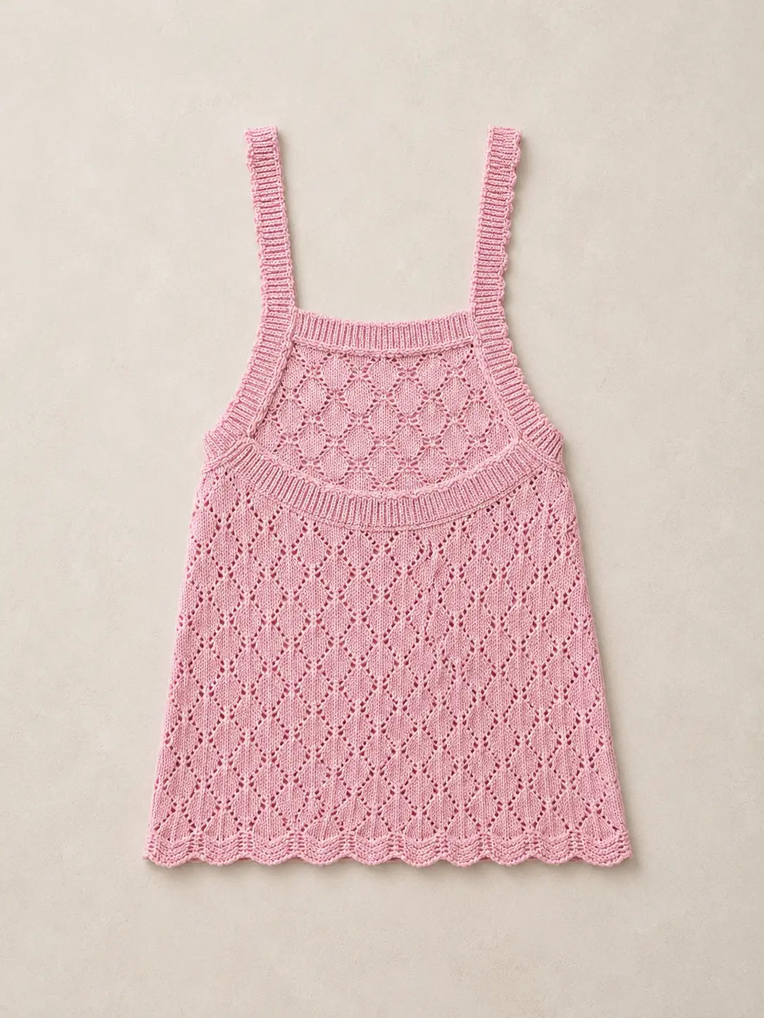 Flat lay summer cooee coast crotchet dress for girls Back view 