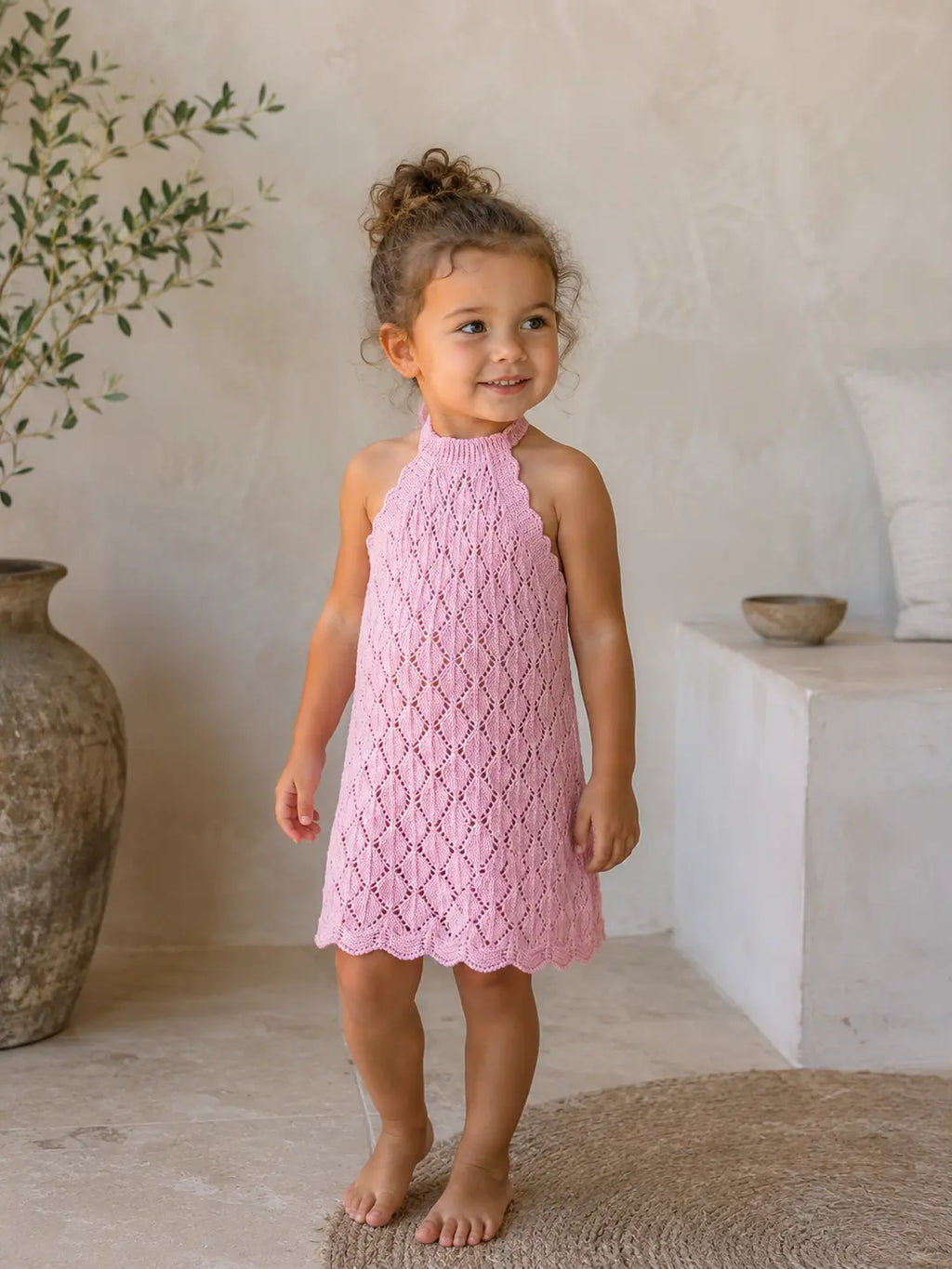 Summer Knit Dress | Coastal Knit Dress for Kids